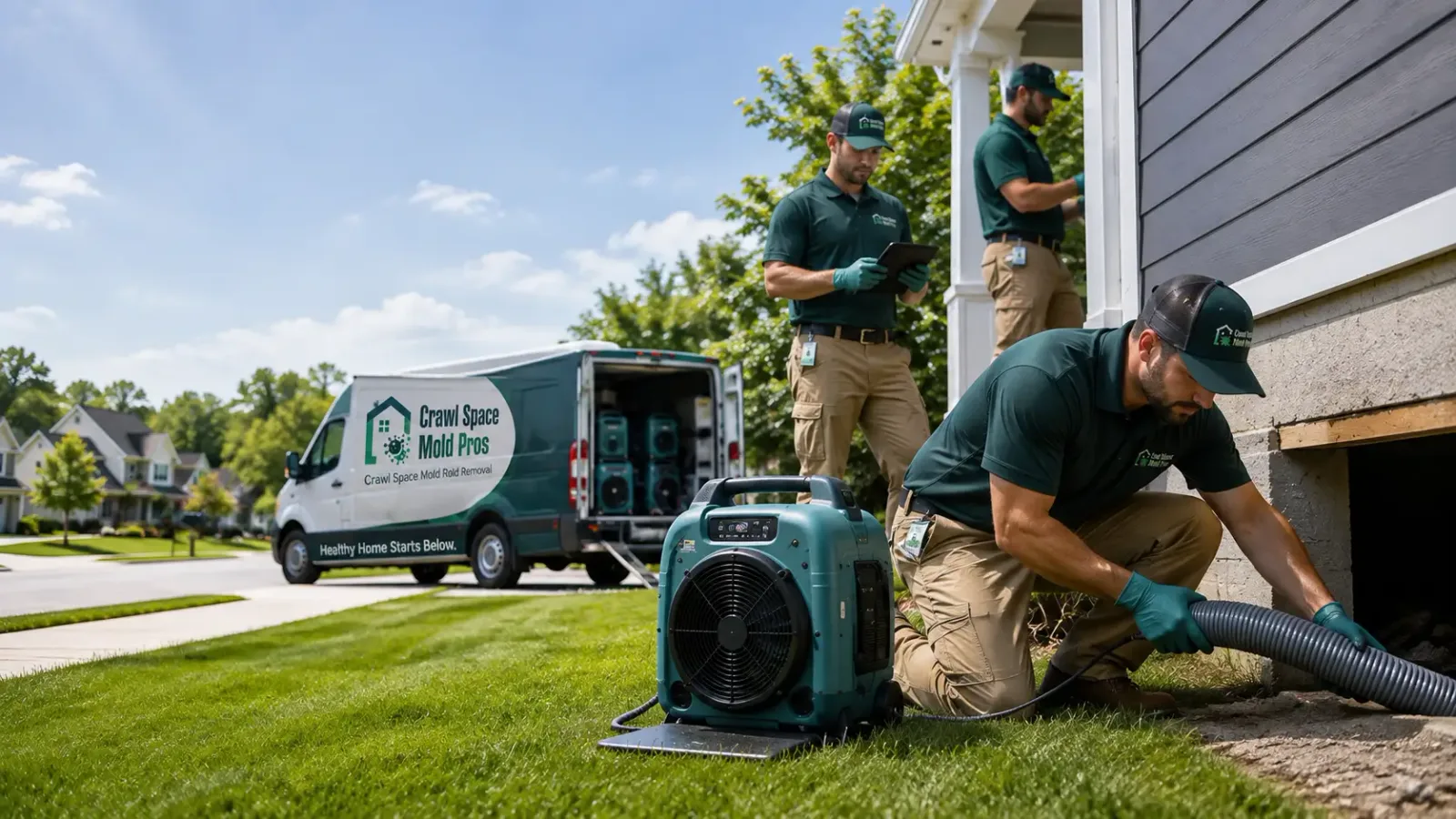 Crawl Space Mold Removal in Pleasant Hill, LA